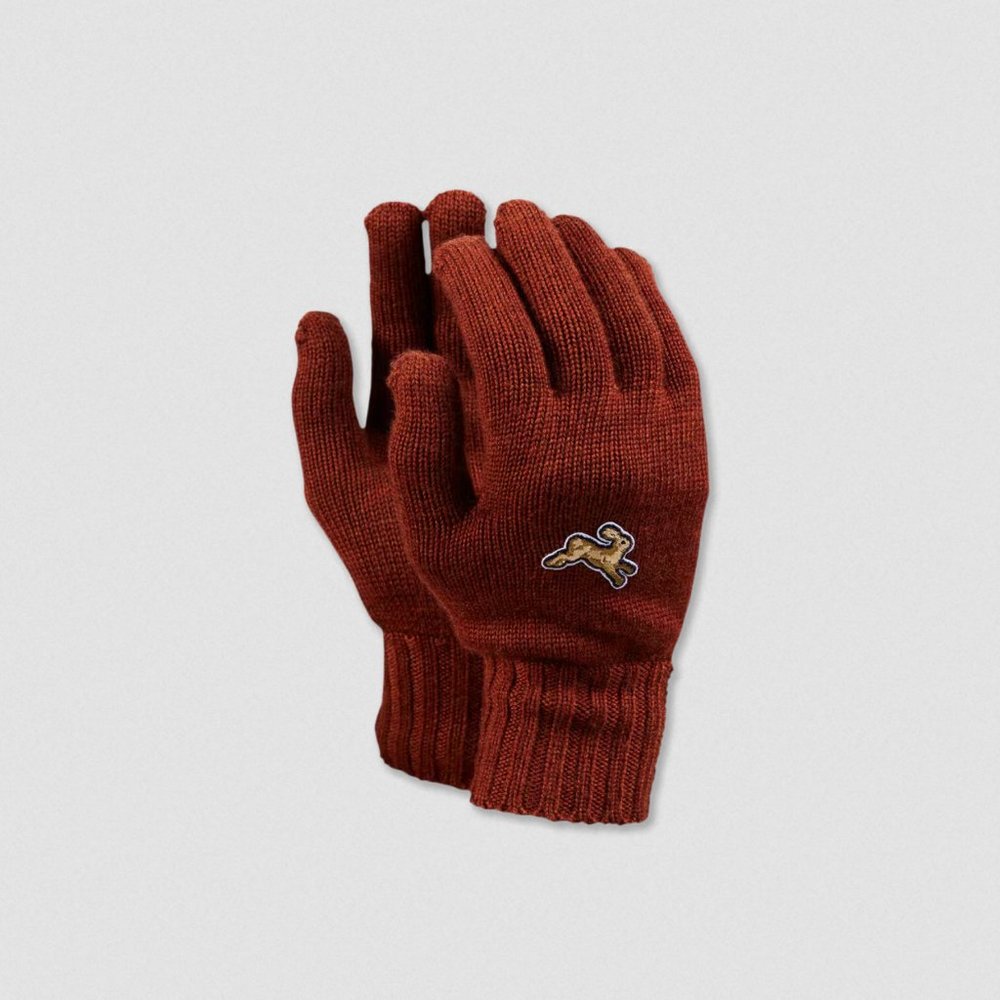Tracksmith Harrier Gloves - Maple - L